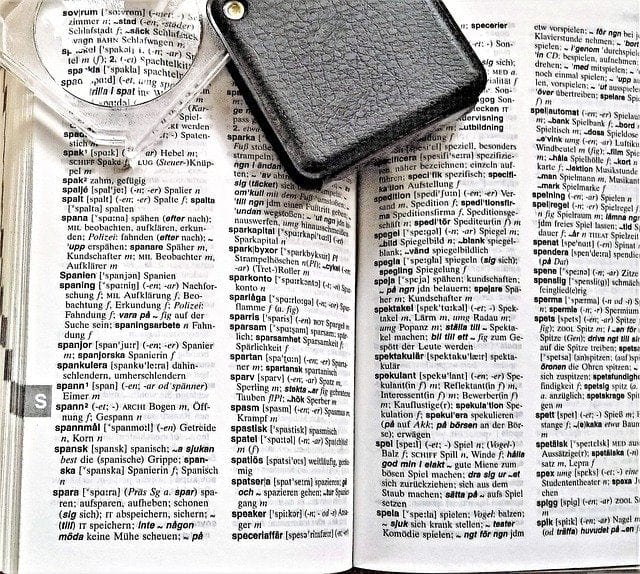 A Book Dictionary Swedish German Paint By Number Kit