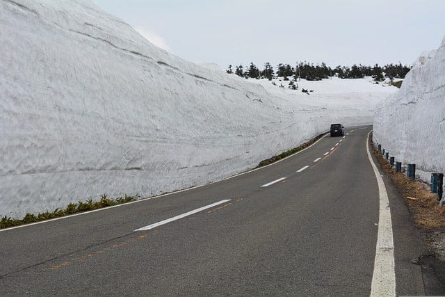 A Corridor Of Snow Mountain Snow Paint By Number Kit