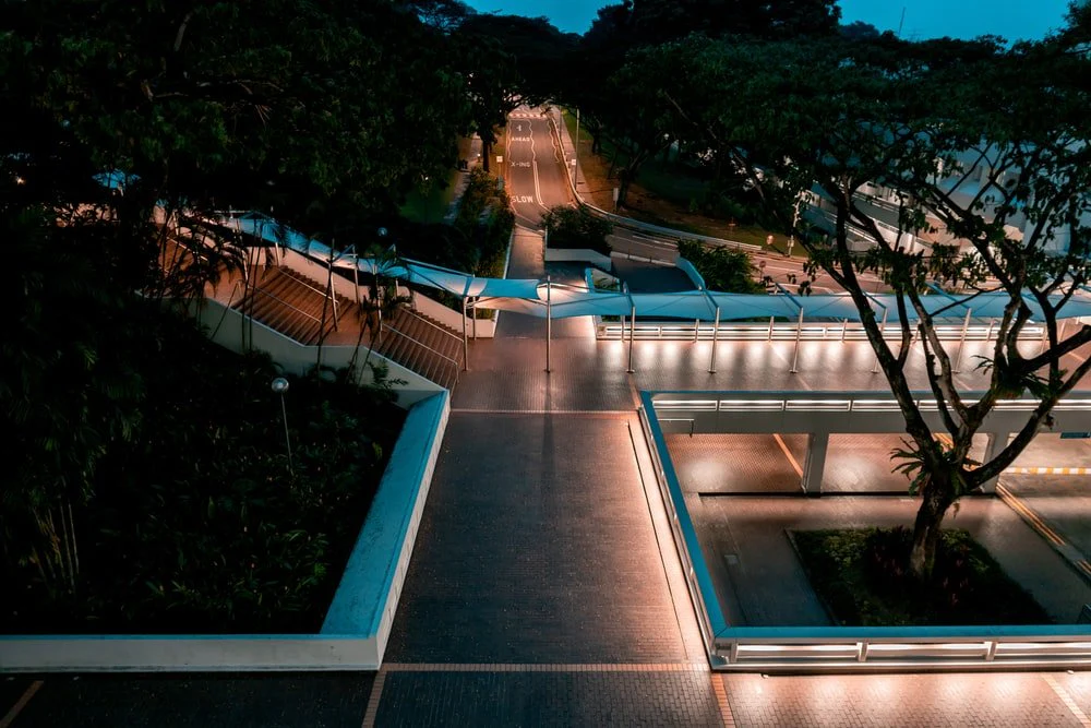 Paint By Numbers | Nanyang - Aerial Photography Of Intersecting Pathways