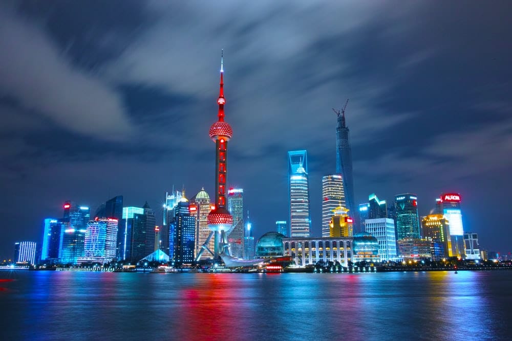 Paint By Numbers | Shanghai - Architectural Photograph Of Lighted City Sky