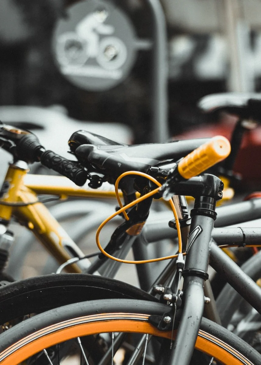 Paint By Numbers | Black And Yellow Bicycle In Tilt Shift Lens