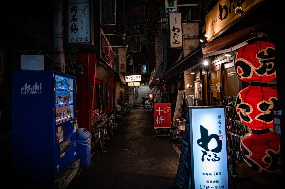 Paint By Numbers | Ōsaka - Blue And White Pepsi Box On Street During Nighttime
