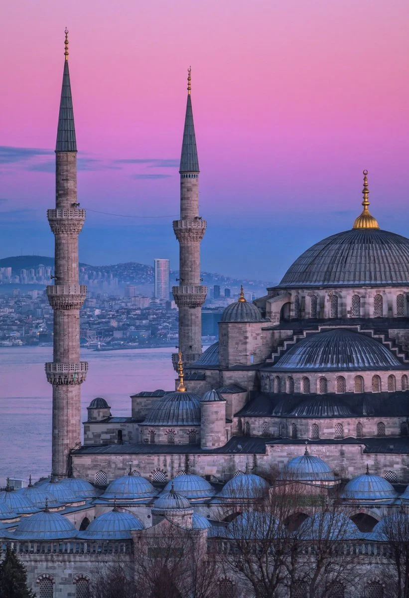 Paint By Numbers | Istanbul - Brown And Blue Concrete Dome Building
