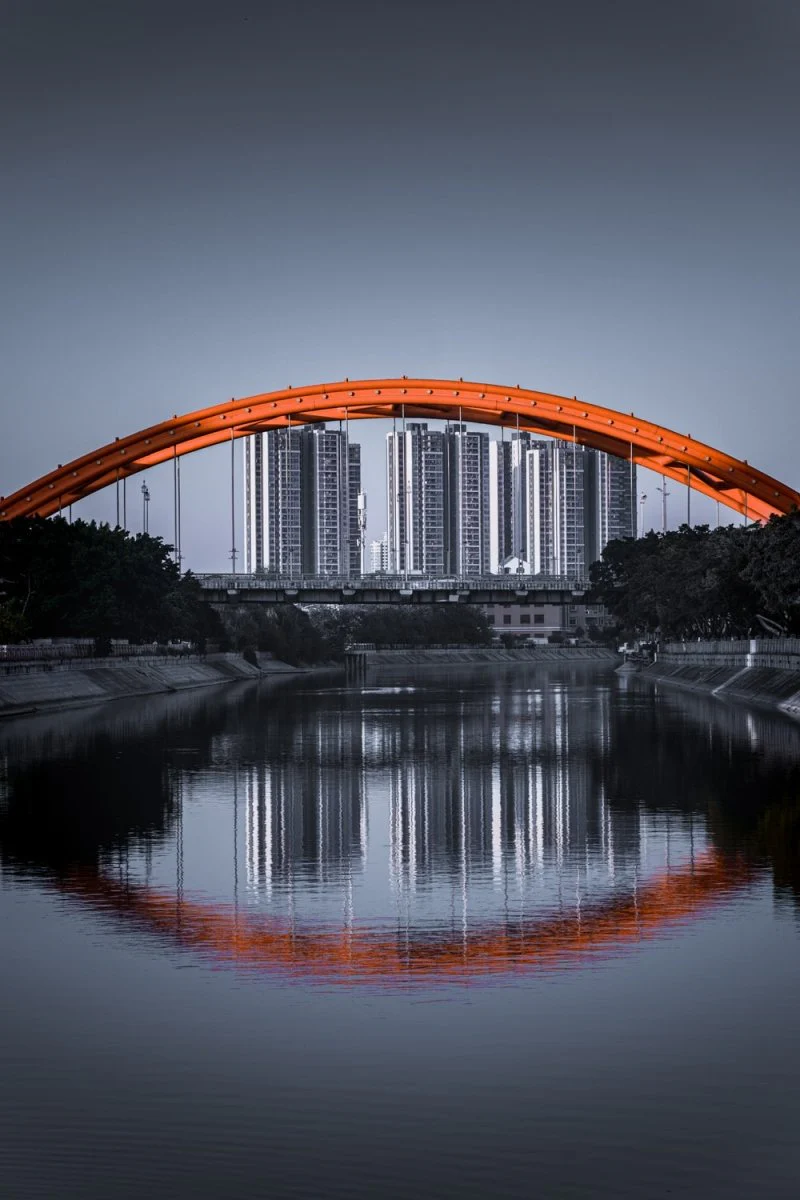 Paint By Numbers | Dongguan - Brown Arch Bridge Over River