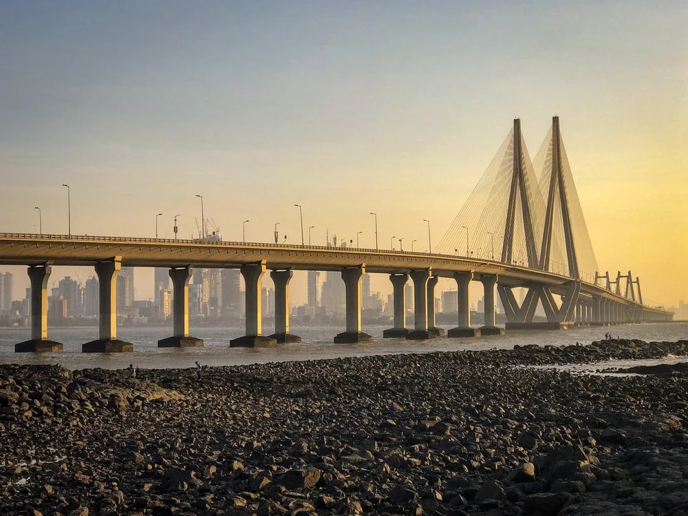 Paint By Numbers | Mumbai - Brown Bridge During Golden Hour