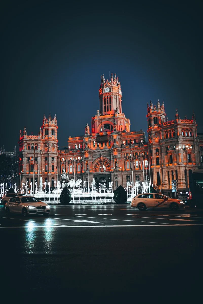 Paint By Numbers | Madrid - Brown Building During Nighttime