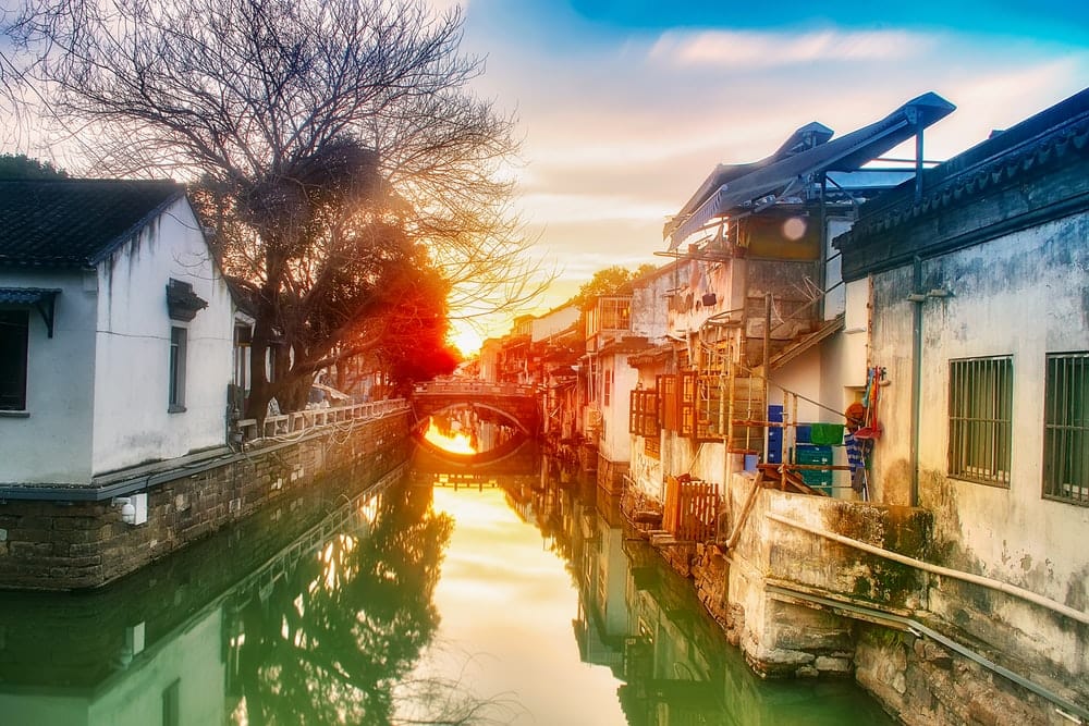 Paint By Numbers | Suzhou - Canal With Bridge And Houses
