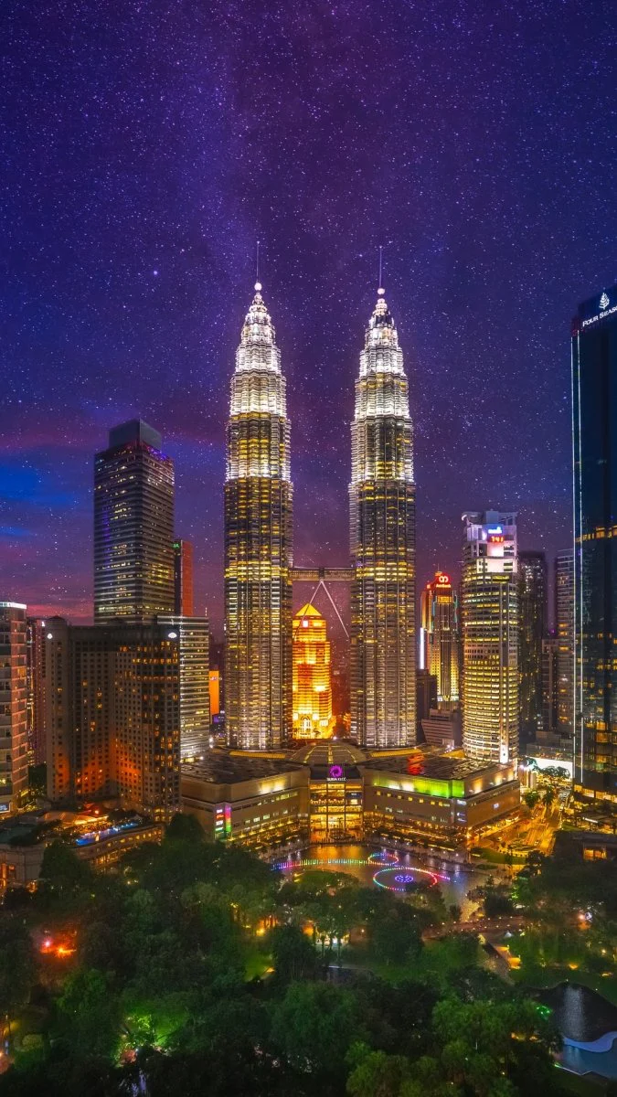 Paint By Numbers | Kuala Lumpur - City Buildings During Night Time - Image 2