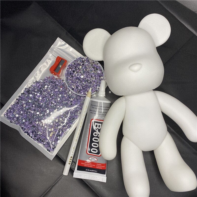 Diamond Painting Fluid Bear Kit with Gems - Image 3