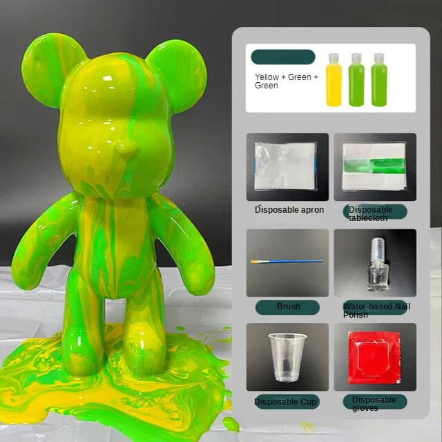 Fluid Bear DIY Kit with Paint Set - Image 2