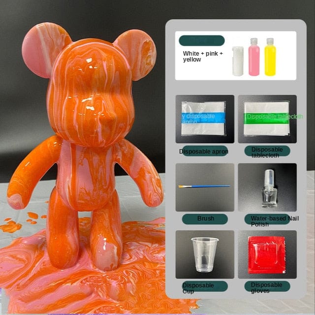 Fluid Bear DIY Kit with Paint Set - Image 3