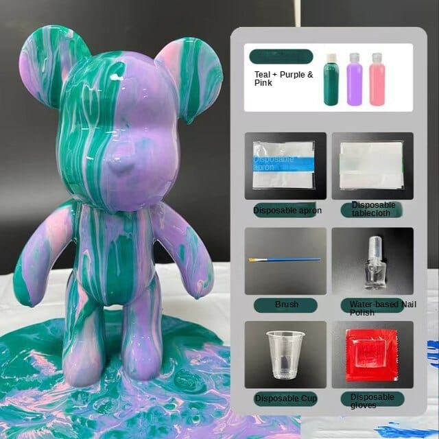 Fluid Bear DIY Kit with Paint Set - Image 7