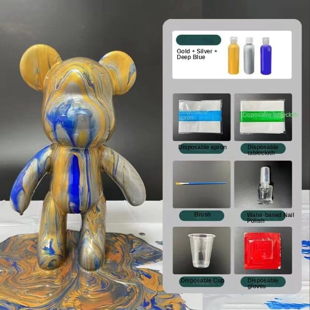 Fluid Bear DIY Kit with Paint Set - Image 9