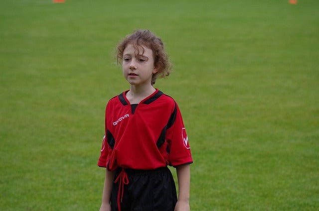Football Soccer Player A Child Paint By Number Kit