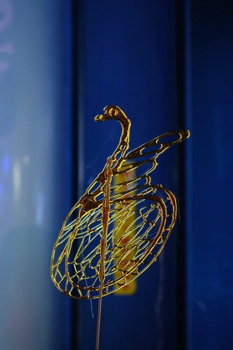 Paint By Numbers | Zhengzhou - Gold Bird Cage With Blue Background