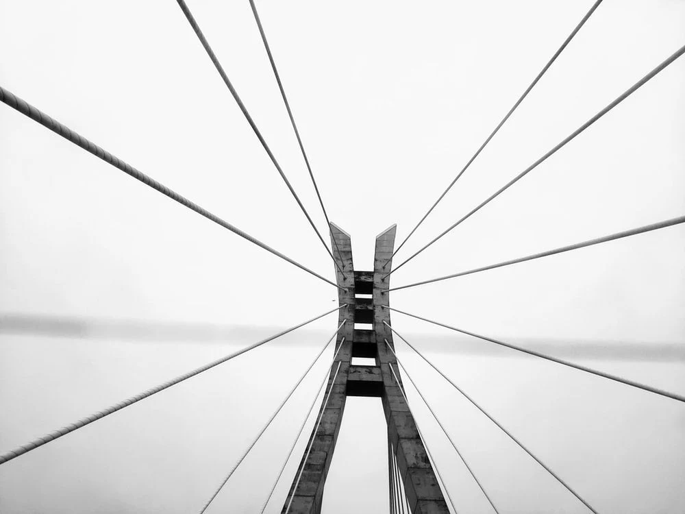 Paint By Numbers | Lagos - Grayscale Photography Of Bridge