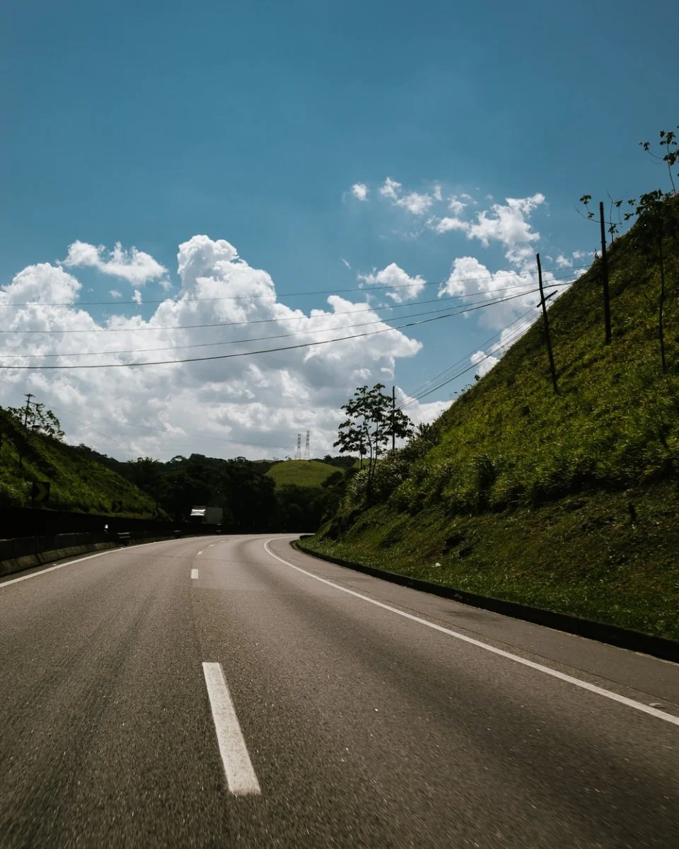 Paint By Numbers | Green Hill Near Road During Daytime