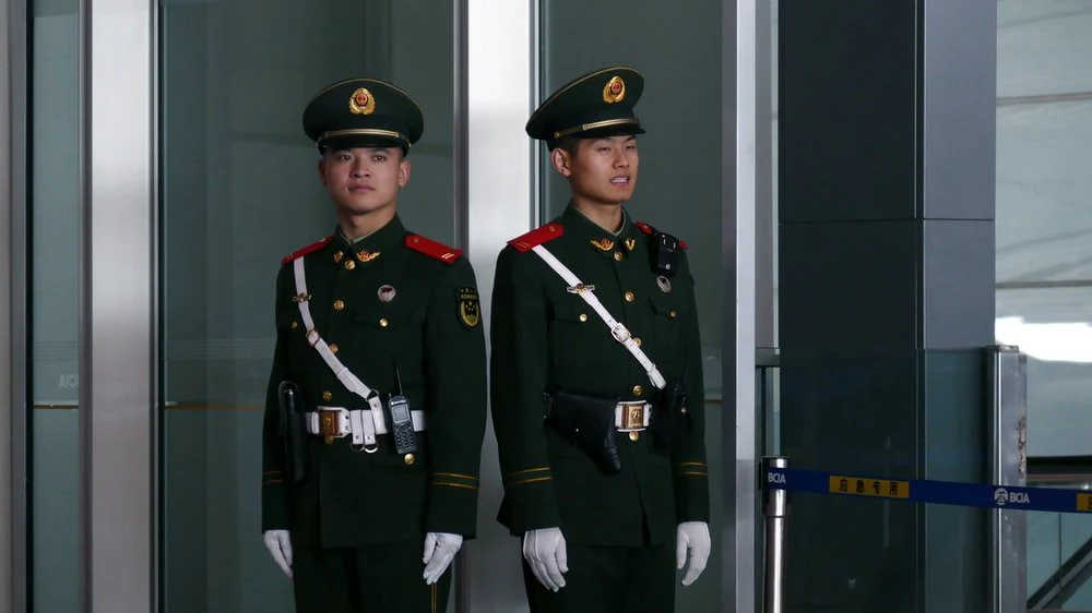 Paint By Numbers | Chaoyang - Man In Black And Brown Camouflage Uniform