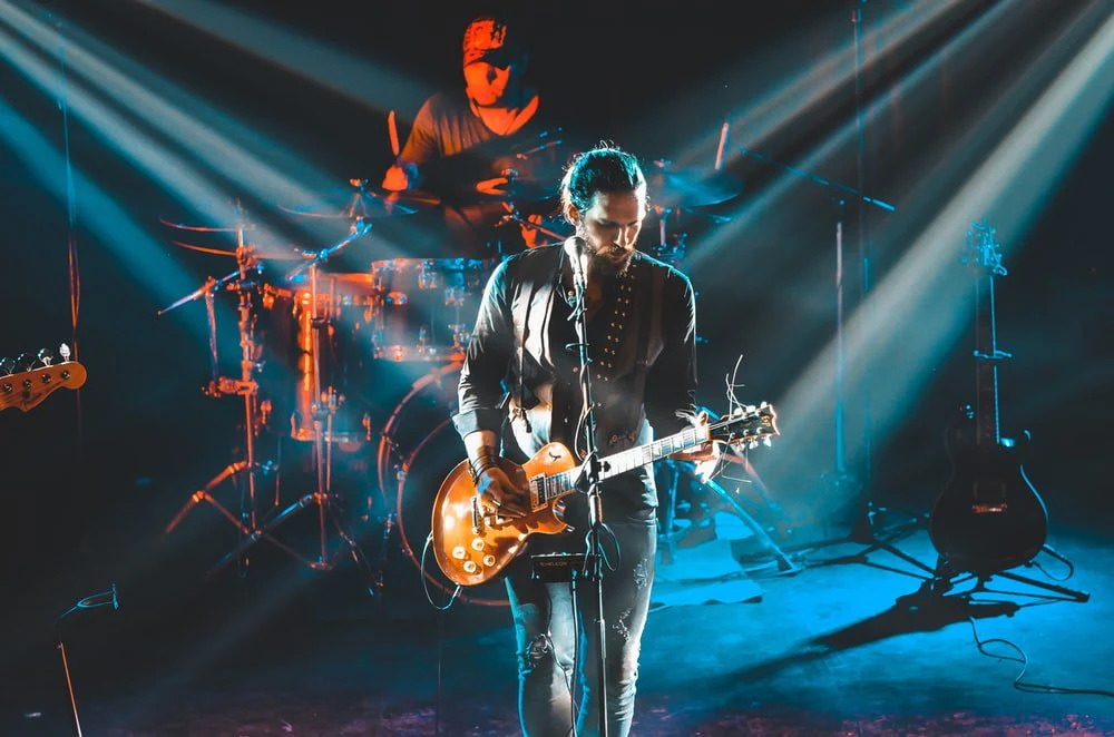 Paint By Numbers | Man In Black Leather Jacket Playing Guitar