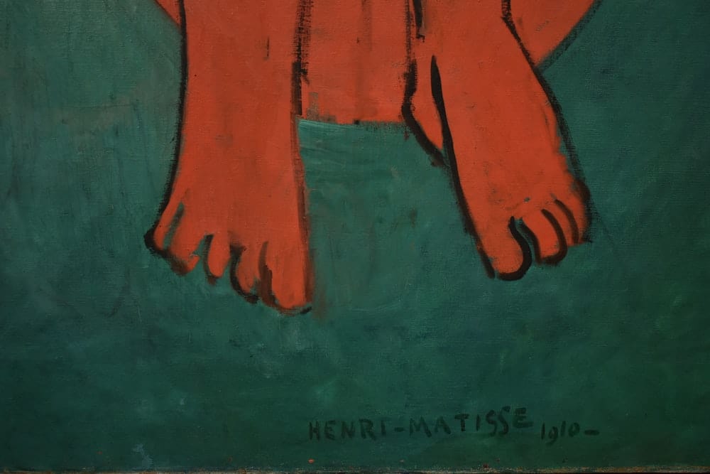 Paint By Numbers | Henri Matisse - Orange And Black Dinosaur Illustration