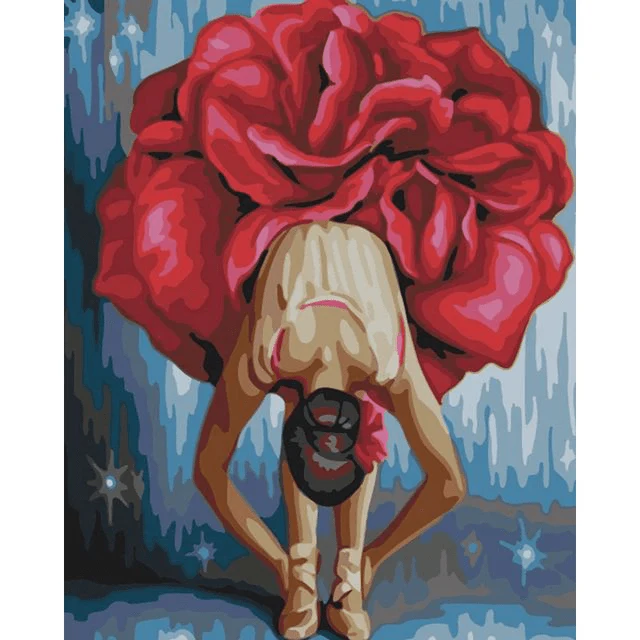 Paint By Numbers | Ballerina in Red Dress