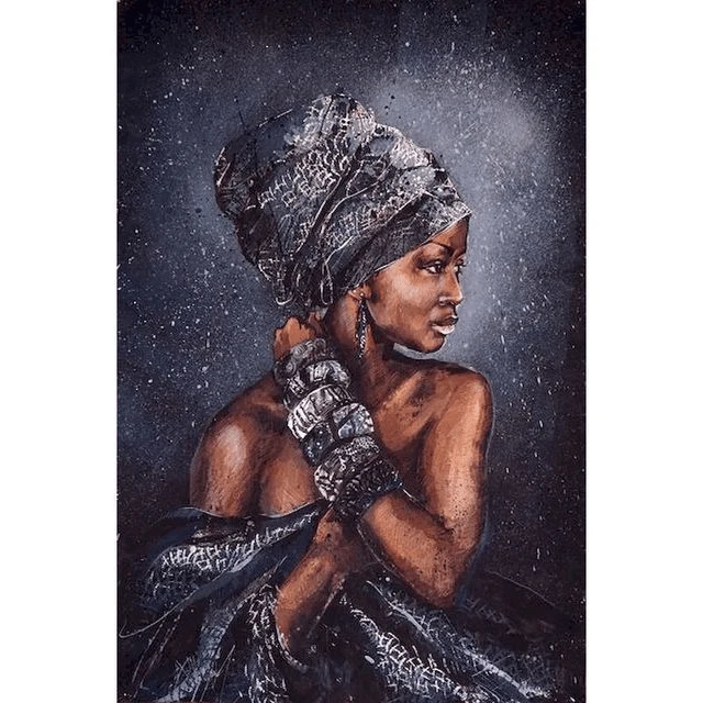 Paint By Numbers | Black African Goddess