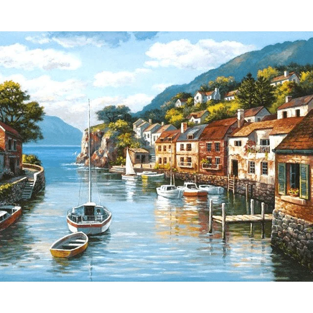 Paint By Numbers | Coastal Village