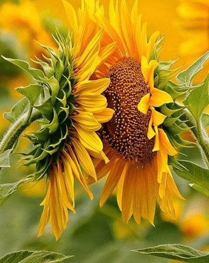 Paint By Numbers | Kissing Sunflowers