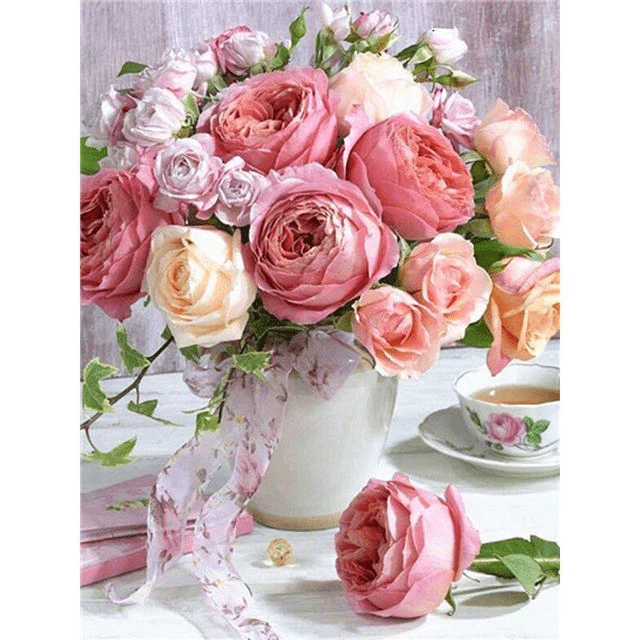 Paint By Numbers | Peonies and Roses