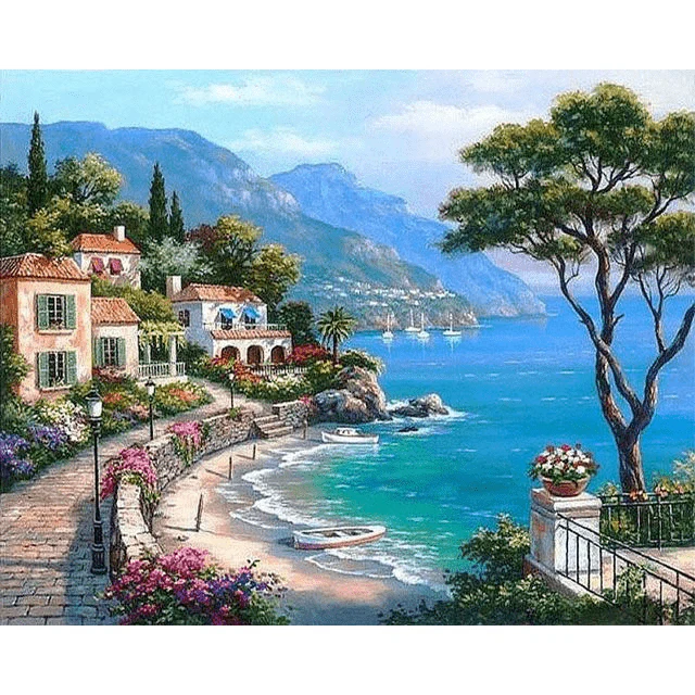 Paint By Numbers | Seaside Town