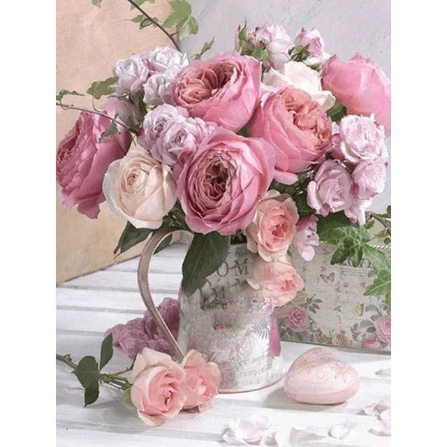 Paint By Numbers | Shabby Chic Centerpiece