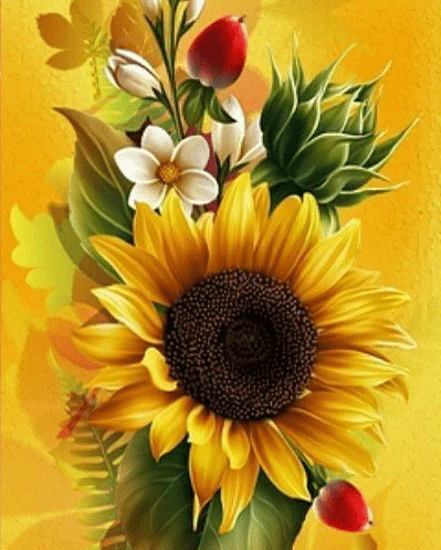 Paint By Numbers | Sunflower Bouquet