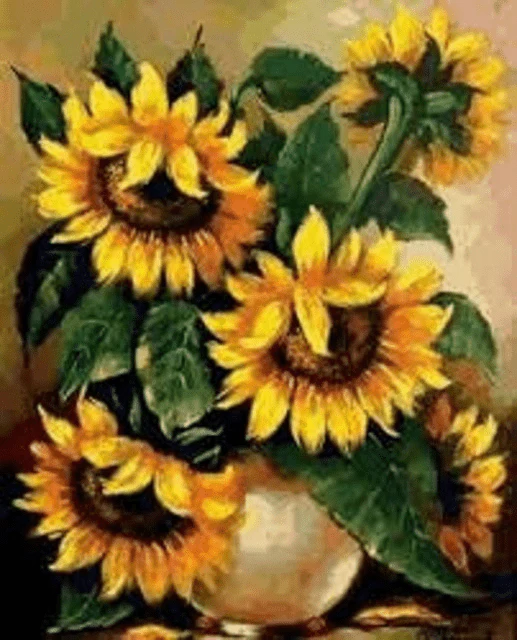 Paint By Numbers | Sunflower Vase 2