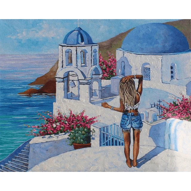 Paint By Numbers | The Best View in Santorini