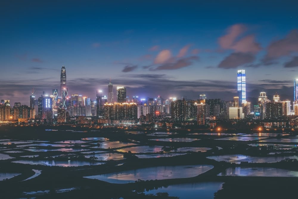 Paint By Numbers | Shenzhen - Panoramic Photo Of Buildings