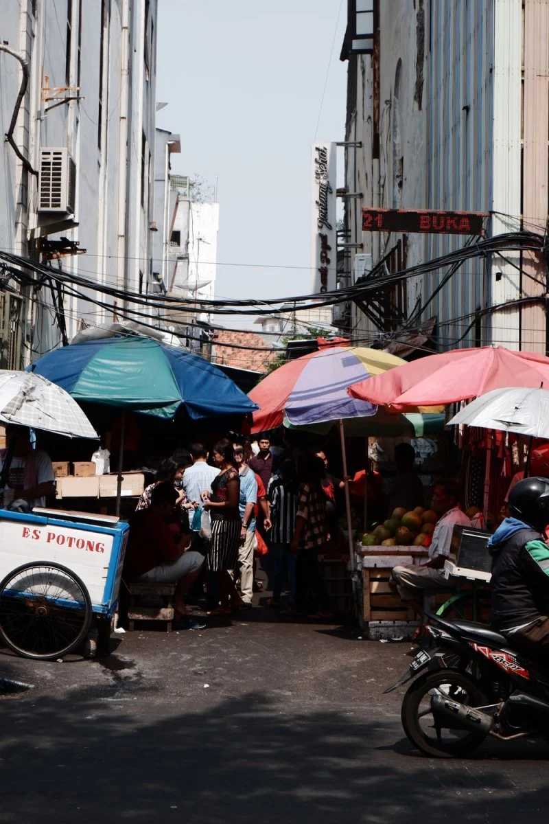 Paint By Numbers | Jakarta - People Under Umbrellas