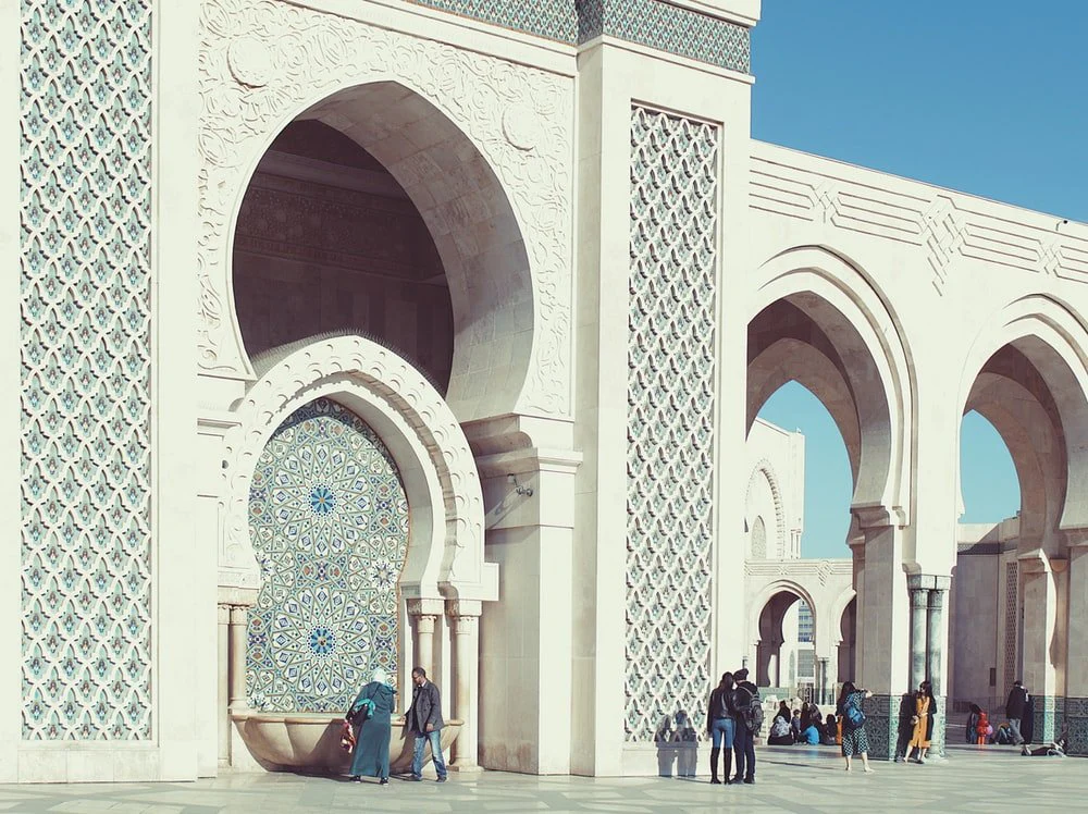 Paint By Numbers | Casablanca - People Walking Beside Triumphal Arch
