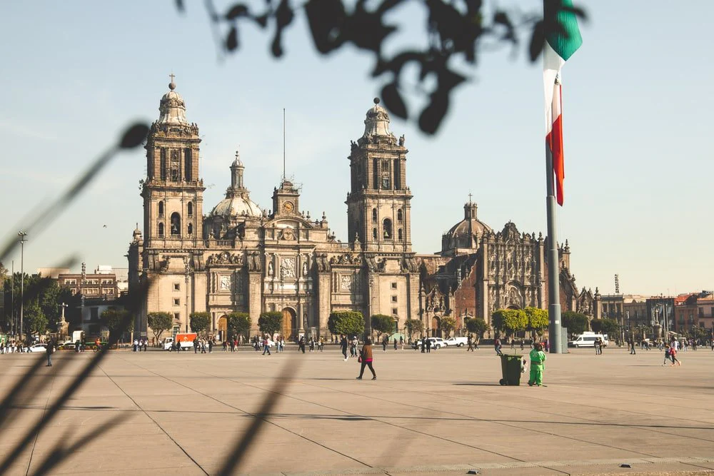 Paint By Numbers | Mexico City - People Walking On Sidewalk Near Brown Concrete Building During Daytime