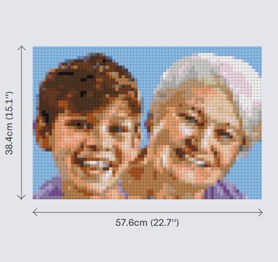 Personalized Brick Mosaic | Custom Mosaic Maker | LEGO Art Style - Image 14