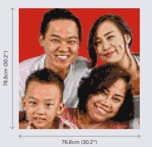 Personalized Brick Mosaic | Custom Mosaic Maker | LEGO Art Style - Image 6