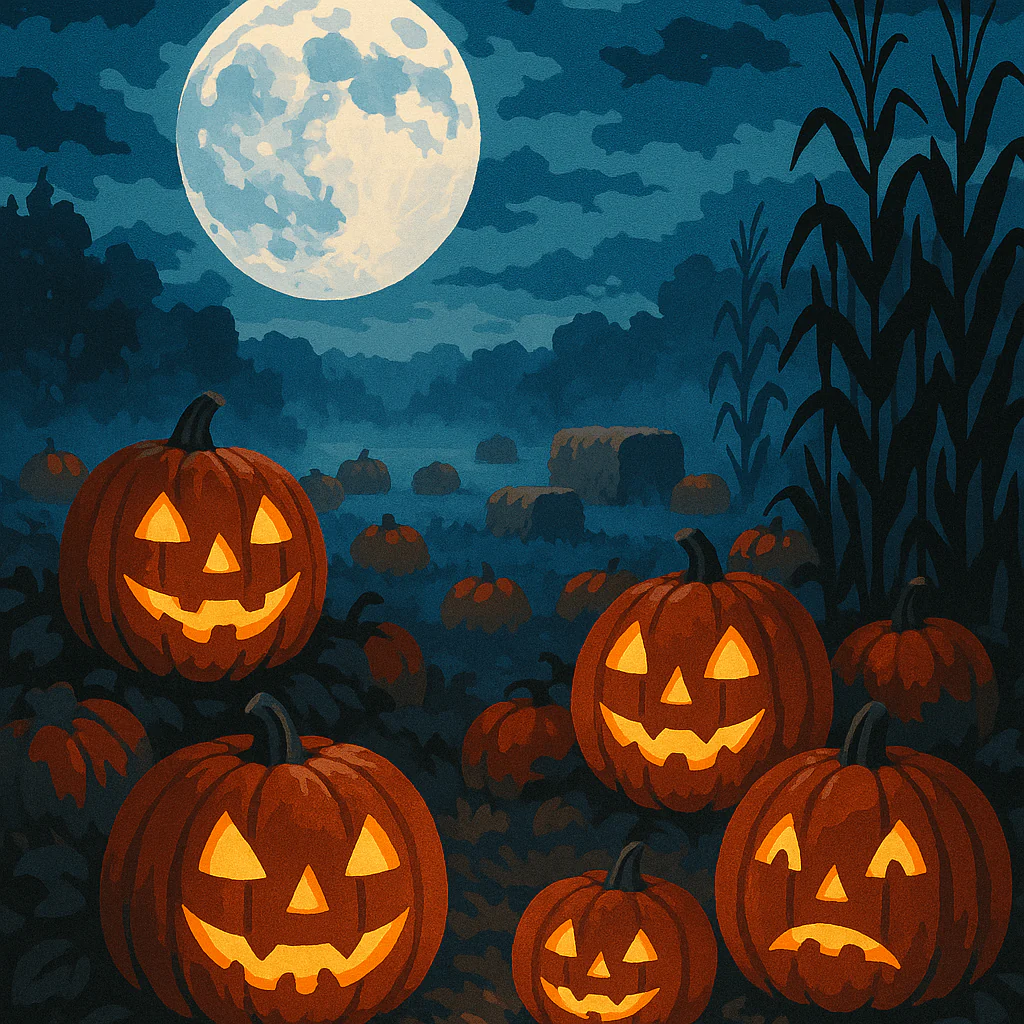 Pumpkin Patch Glow - Paint By Numbers Kit