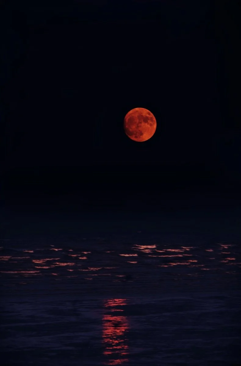 Paint By Numbers | Karachi - Red Moon And Body Of Water