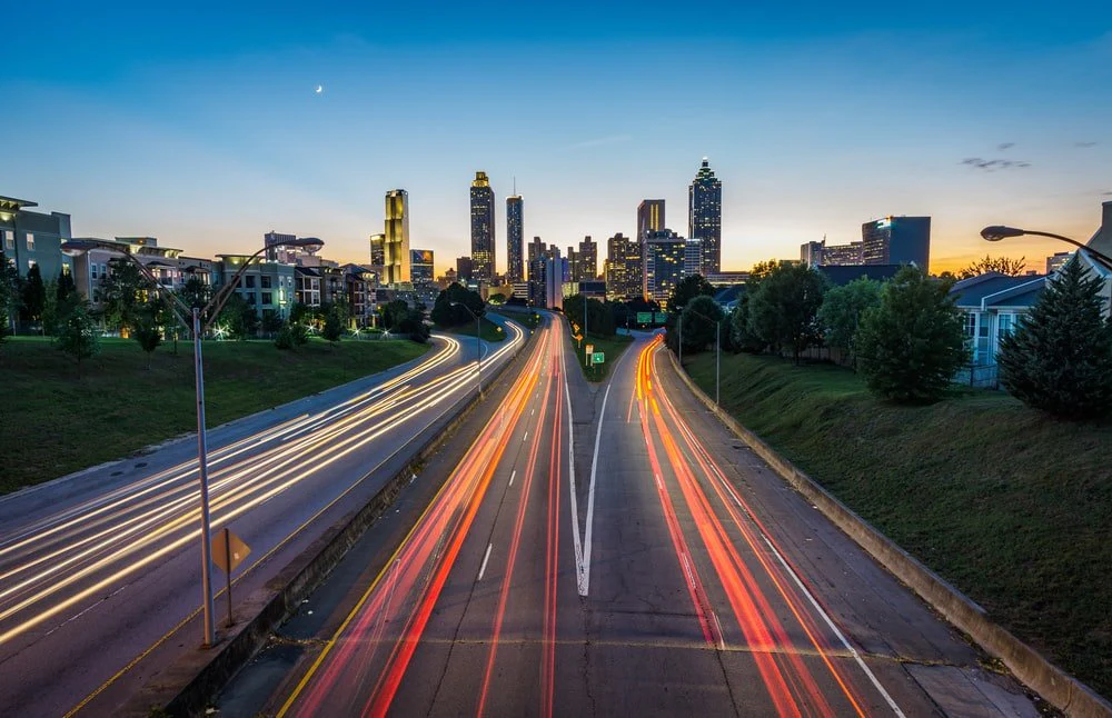 Paint By Numbers | Atlanta - Timelapse Photo Of Highway During Golden Hour