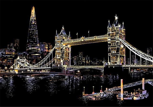Tower Bridge London | Scratch Art Kit