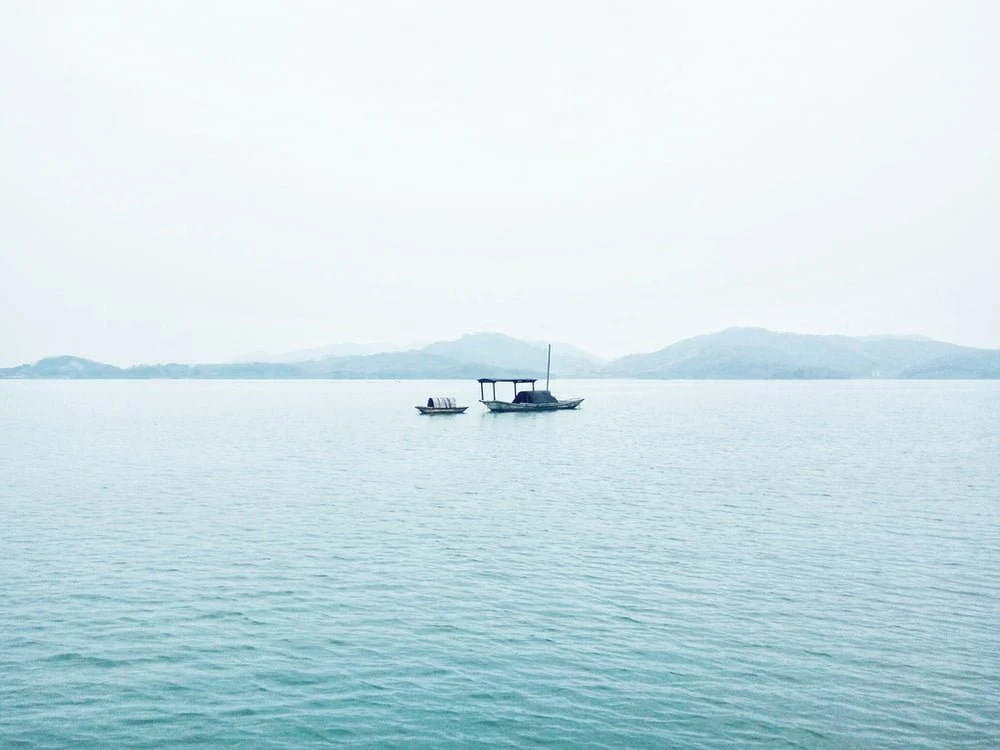 Paint By Numbers | Changzhou - Two White Boats In Middle Of Sea During Daytime