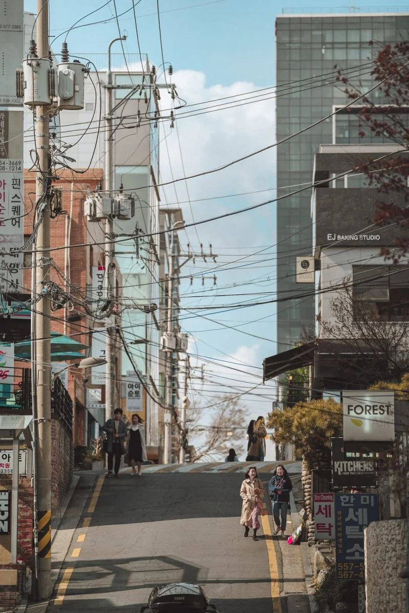 Paint By Numbers | Two Women Walking At Road During Daytime