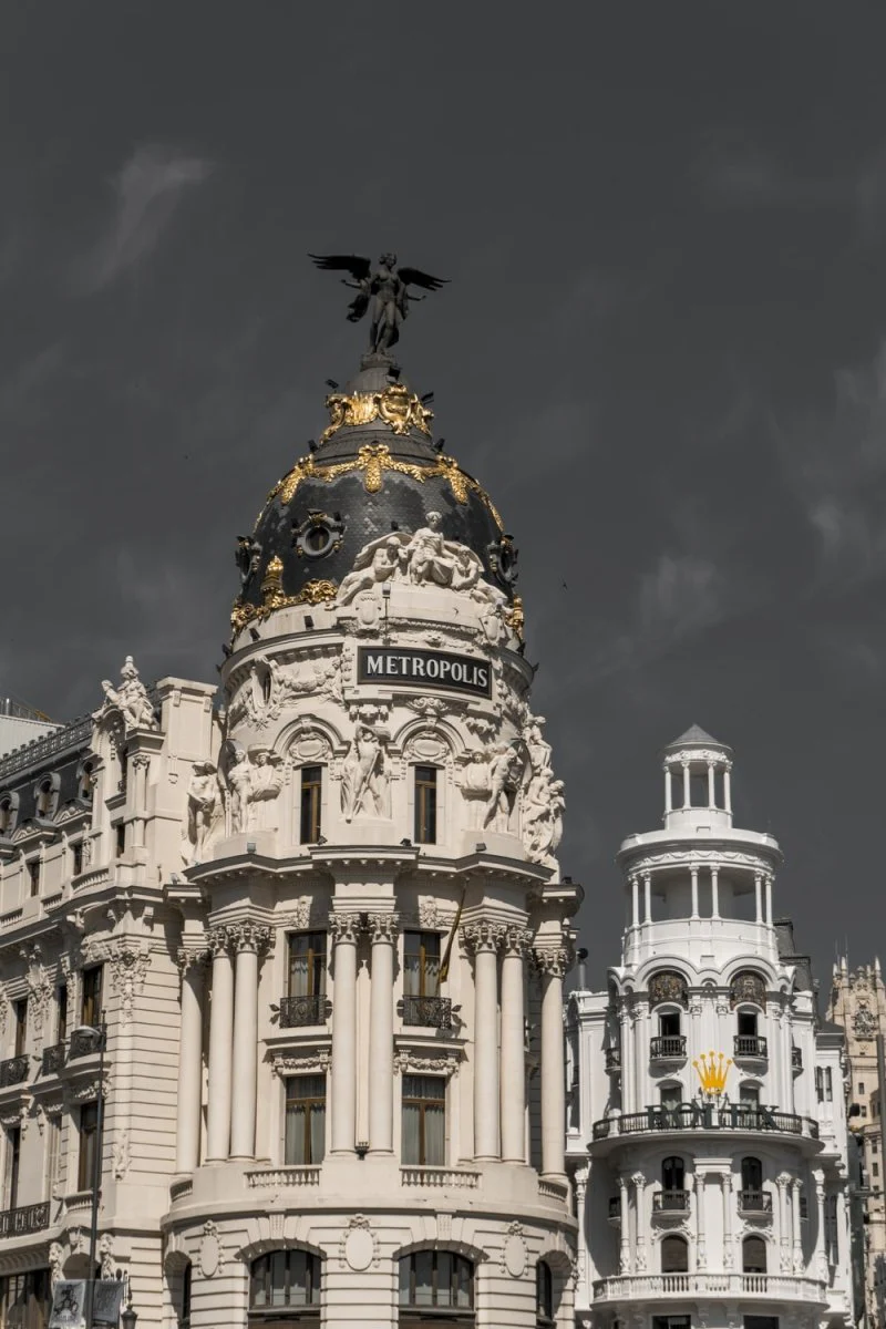 Paint By Numbers | Madrid - White And Black Concrete Building