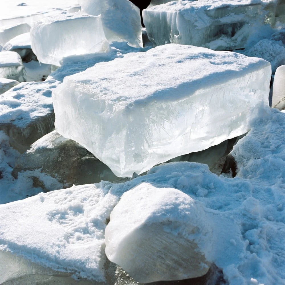 Paint By Numbers | Harbin - White Ice On Gray Rock