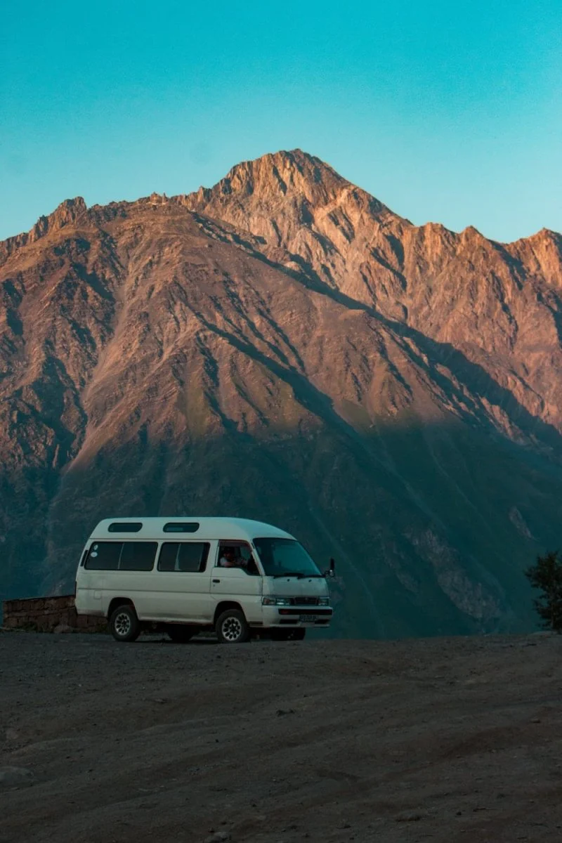 Paint By Numbers | White Van Near Mountain
