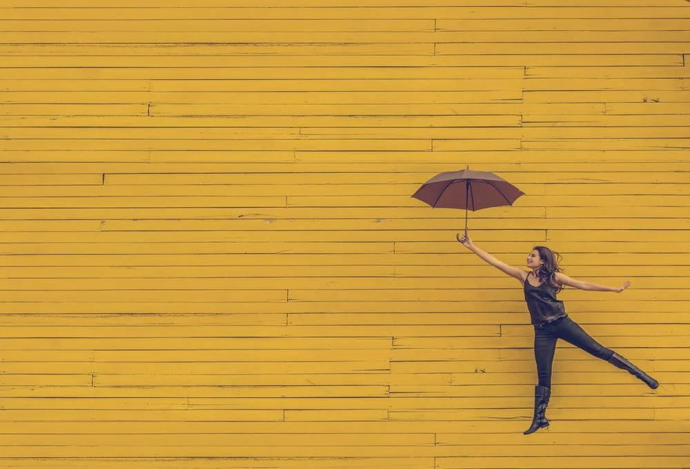 Paint By Numbers | Fly - Woman Holding Brown Umbrella